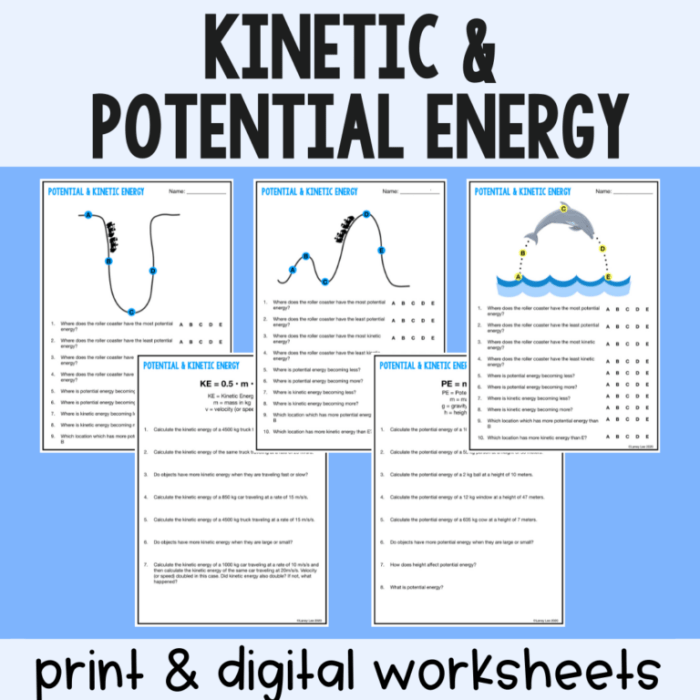 Practice kinetic and potential energy #2