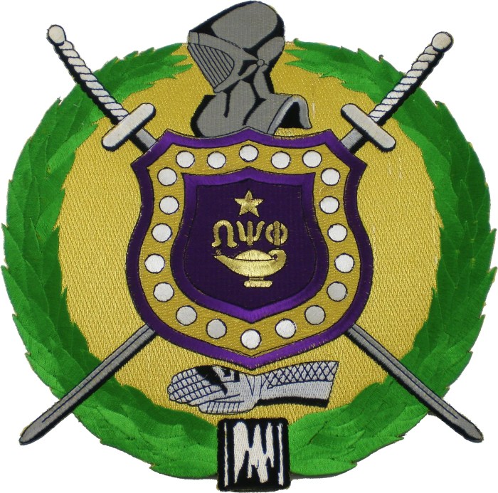 Omega psi phi shield fraternity 1911