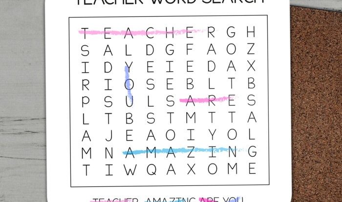 Manzana para la maestra word search